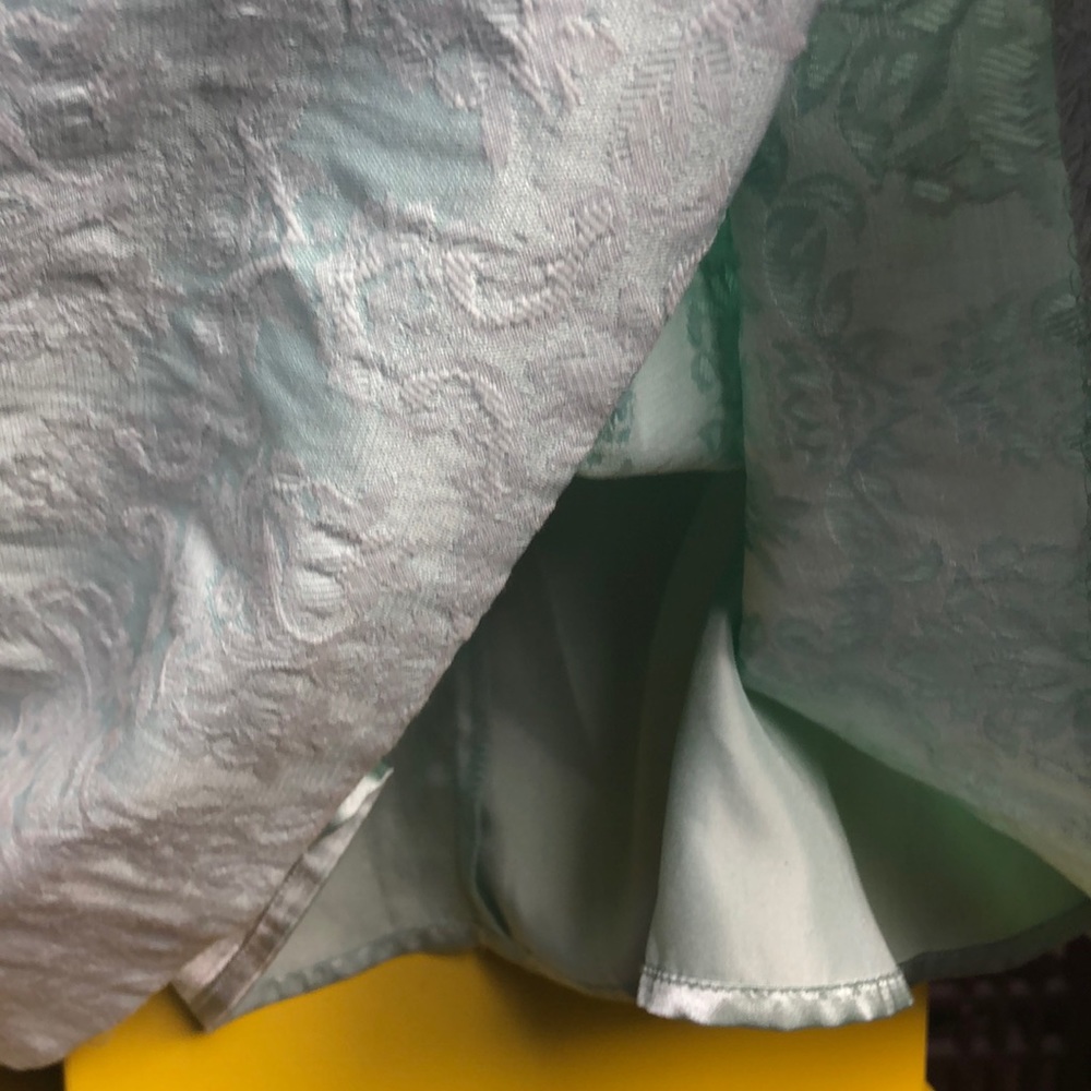 RW&Co Mint Green Jacquard Fit and Flare Dress Size 6 - Picture 13 of 15
